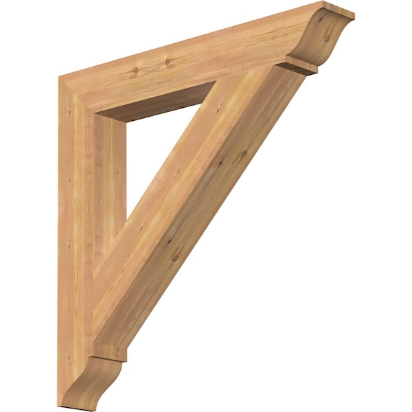 Ekena Millwork Traditional Traditional Smooth Bracket, Western Red Cedar, 5 1/2"W x 38"D x 38"H BKT06X38X38TRA01SWR - main